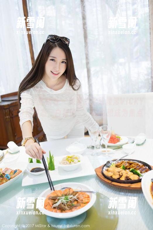 MiStar魅妍社 - 免费体验陈雅漫VICKY的白裙姿态，白裙说，“我也想成为焦点。”