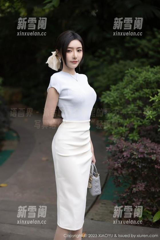 语画界 - 沐若昕在白裙里的春天——一堆写真给你意外的“轻飘飘”